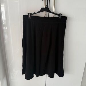 L.L. Bean Classic Black A-Line Skirt